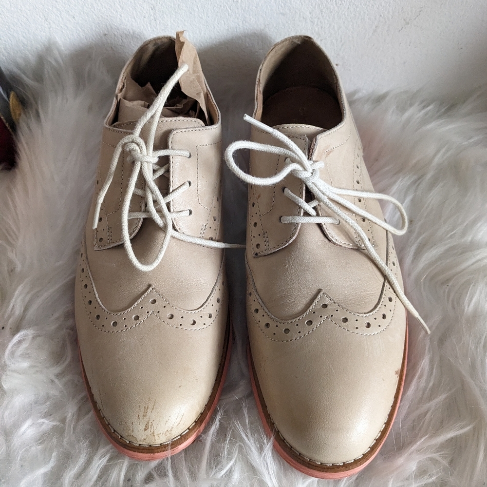 Cole Haan Lunargard Waterproof Leather Wingtip Oxford Shoes 8.5